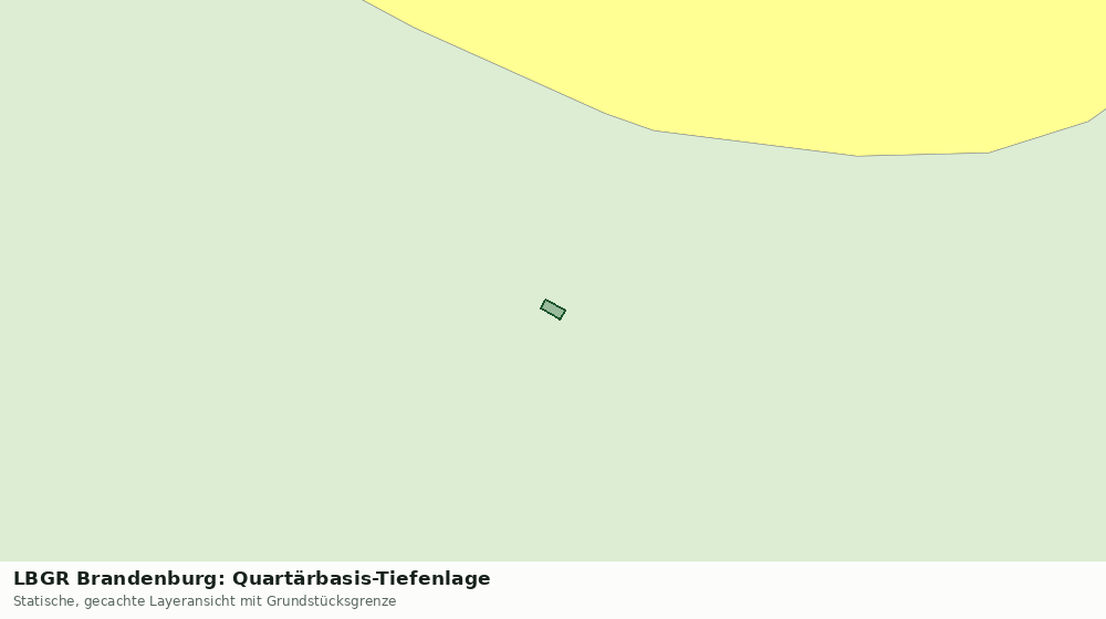 Statische Kartenansicht: LBGR Brandenburg: Quartärbasis-Tiefenlage
