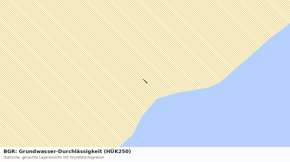 Statische Kartenansicht: BGR: Grundwasser-Durchlässigkeit (HÜK250)