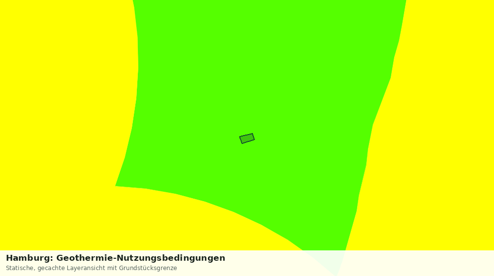 Statische Kartenansicht: Hamburg: Geothermie-Nutzungsbedingungen