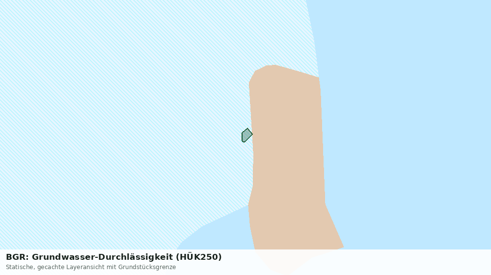 Statische Kartenansicht: BGR: Grundwasser-Durchlässigkeit (HÜK250)
