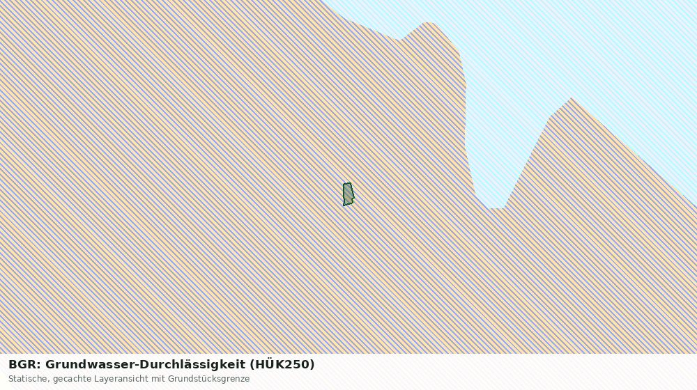 Statische Kartenansicht: BGR: Grundwasser-Durchlässigkeit (HÜK250)