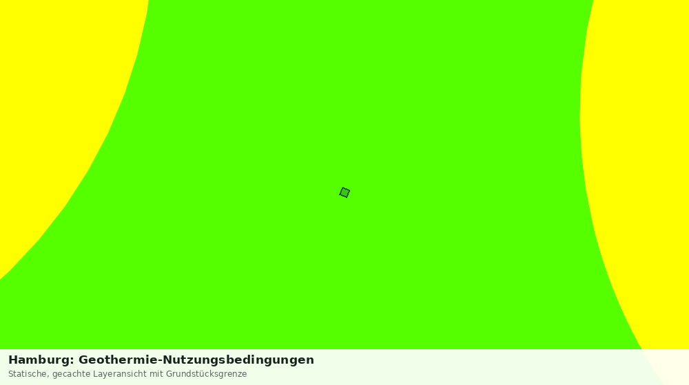 Statische Kartenansicht: Hamburg: Geothermie-Nutzungsbedingungen