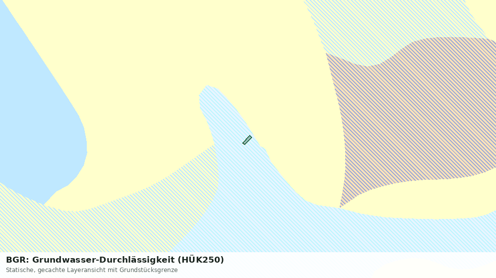 Statische Kartenansicht: BGR: Grundwasser-Durchlässigkeit (HÜK250)