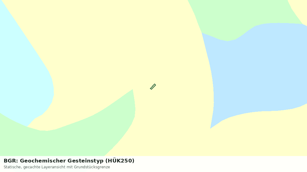 Statische Kartenansicht: BGR: Geochemischer Gesteinstyp (HÜK250)