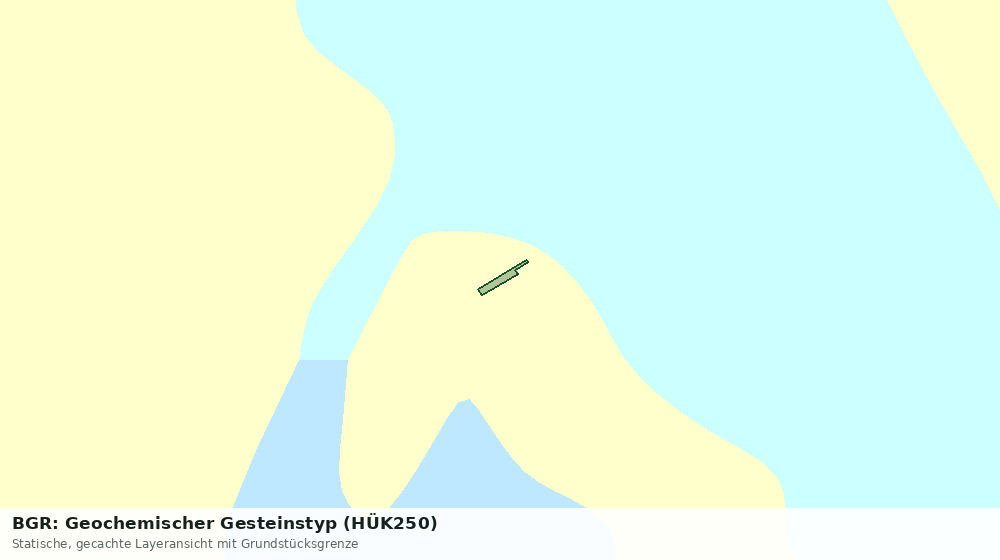 Statische Kartenansicht: BGR: Geochemischer Gesteinstyp (HÜK250)