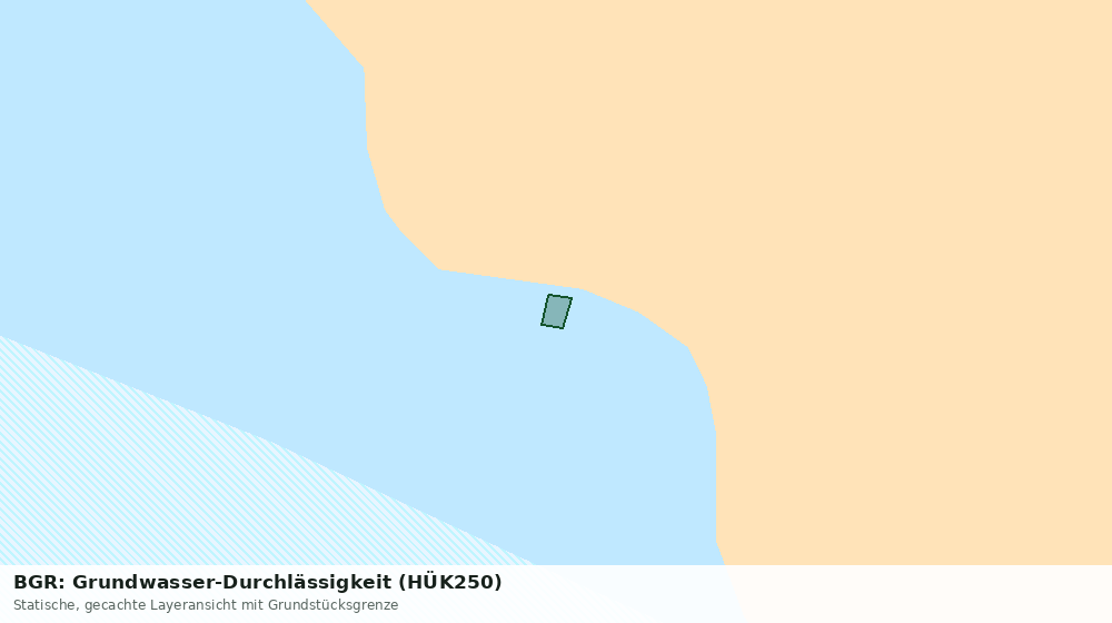 Statische Kartenansicht: BGR: Grundwasser-Durchlässigkeit (HÜK250)