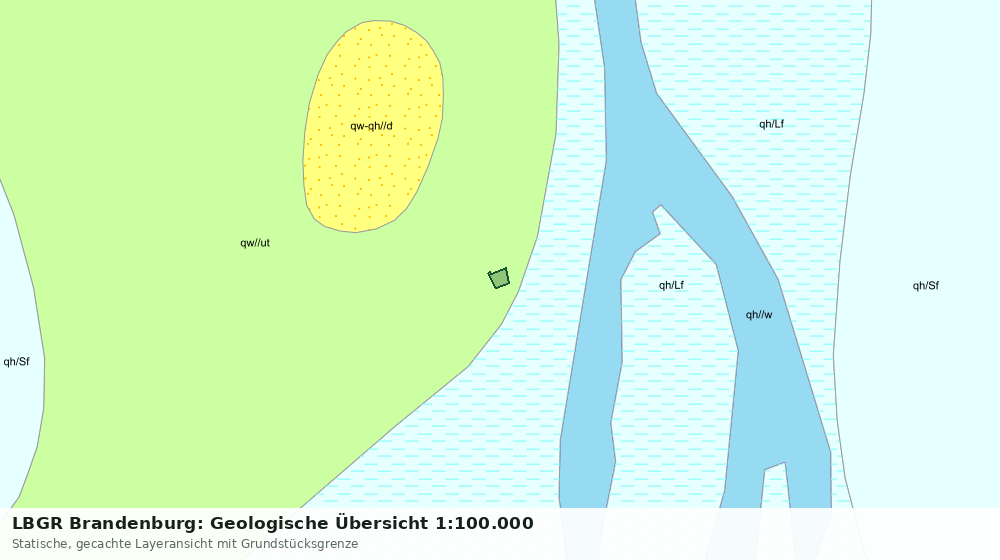 Statische Kartenansicht: LBGR Brandenburg: Geologische Übersicht 1:100.000