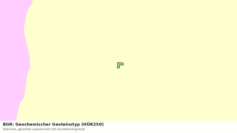 Statische Kartenansicht: BGR: Geochemischer Gesteinstyp (HÜK250)