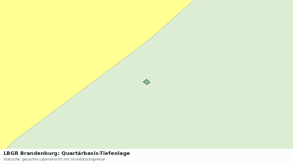 Statische Kartenansicht: LBGR Brandenburg: Quartärbasis-Tiefenlage