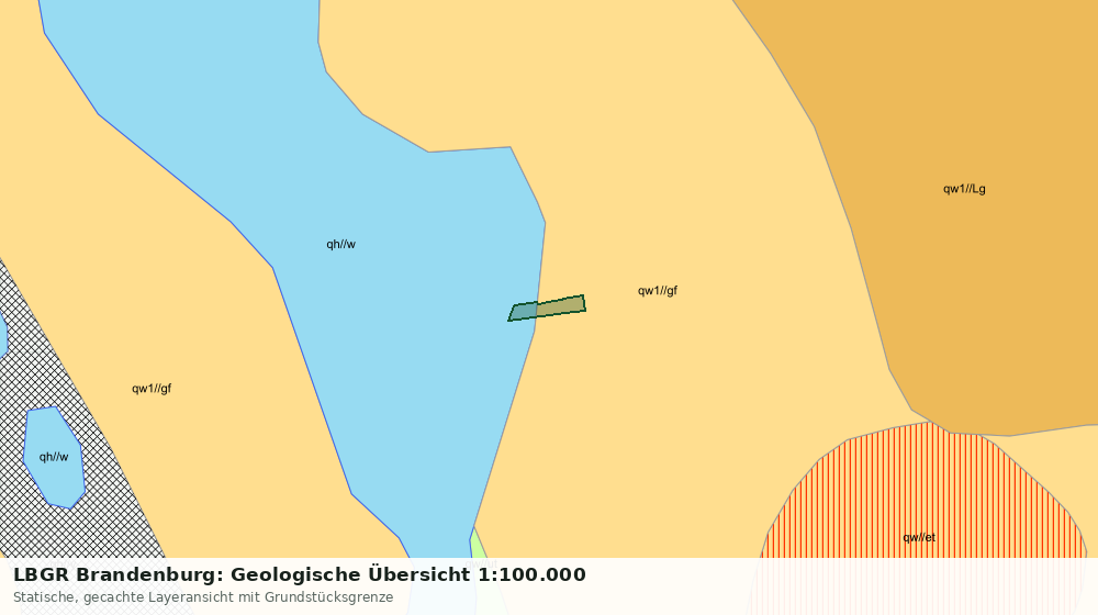 Statische Kartenansicht: LBGR Brandenburg: Geologische Übersicht 1:100.000