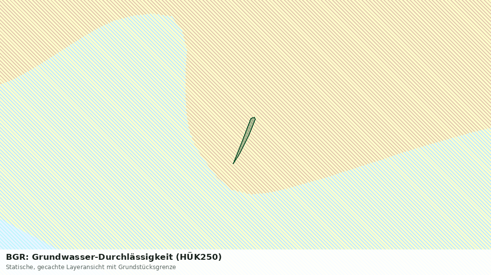 Statische Kartenansicht: BGR: Grundwasser-Durchlässigkeit (HÜK250)