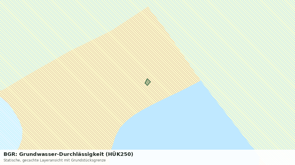 Statische Kartenansicht: BGR: Grundwasser-Durchlässigkeit (HÜK250)