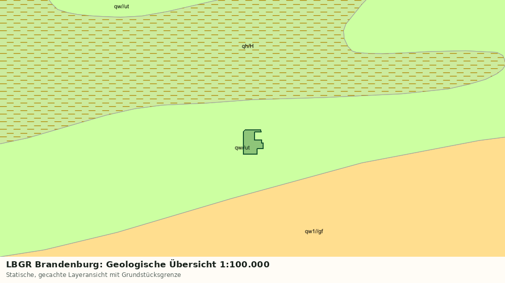 Statische Kartenansicht: LBGR Brandenburg: Geologische Übersicht 1:100.000