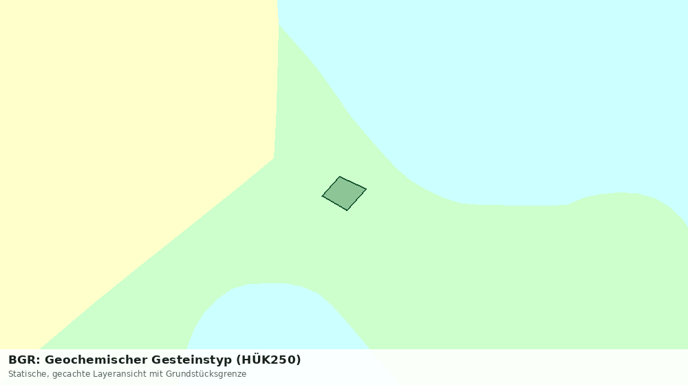 Statische Kartenansicht: BGR: Geochemischer Gesteinstyp (HÜK250)