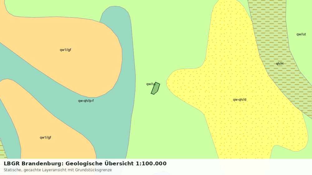 Statische Kartenansicht: LBGR Brandenburg: Geologische Übersicht 1:100.000