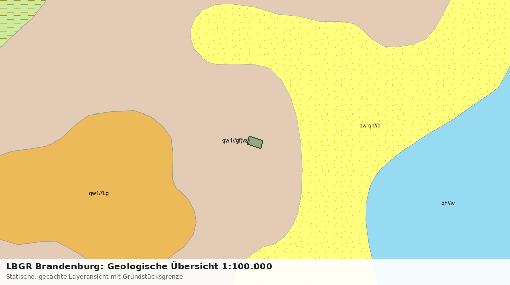 Statische Kartenansicht: LBGR Brandenburg: Geologische Übersicht 1:100.000