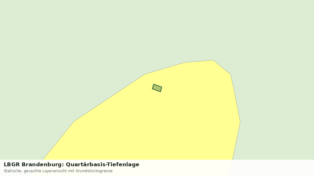 Statische Kartenansicht: LBGR Brandenburg: Quartärbasis-Tiefenlage