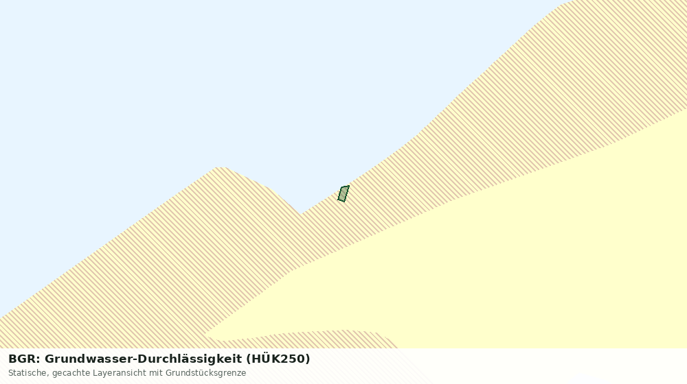Statische Kartenansicht: BGR: Grundwasser-Durchlässigkeit (HÜK250)