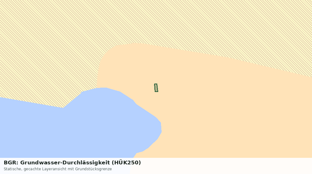Statische Kartenansicht: BGR: Grundwasser-Durchlässigkeit (HÜK250)