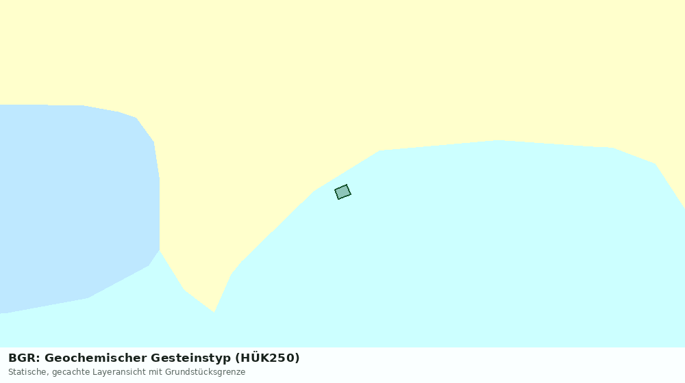 Statische Kartenansicht: BGR: Geochemischer Gesteinstyp (HÜK250)