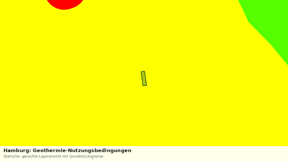 Statische Kartenansicht: Hamburg: Geothermie-Nutzungsbedingungen