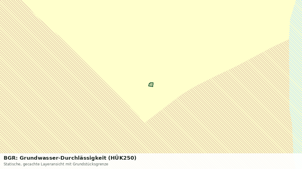 Statische Kartenansicht: BGR: Grundwasser-Durchlässigkeit (HÜK250)