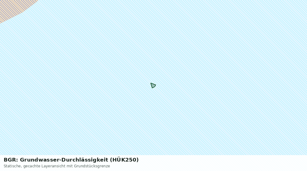 Statische Kartenansicht: BGR: Grundwasser-Durchlässigkeit (HÜK250)