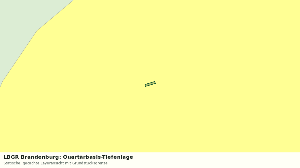 Statische Kartenansicht: LBGR Brandenburg: Quartärbasis-Tiefenlage