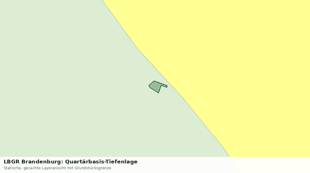 Statische Kartenansicht: LBGR Brandenburg: Quartärbasis-Tiefenlage