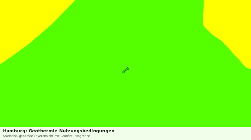 Statische Kartenansicht: Hamburg: Geothermie-Nutzungsbedingungen