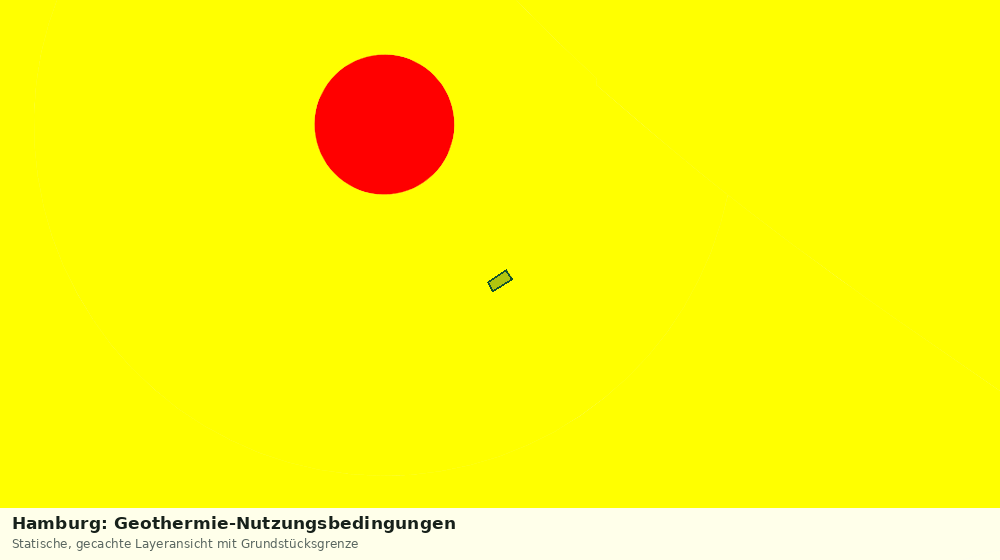 Statische Kartenansicht: Hamburg: Geothermie-Nutzungsbedingungen