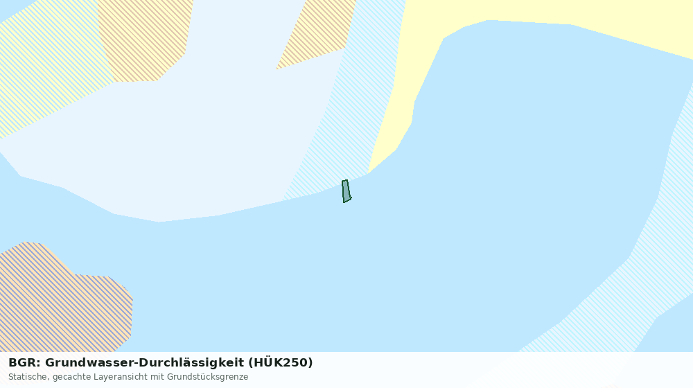 Statische Kartenansicht: BGR: Grundwasser-Durchlässigkeit (HÜK250)