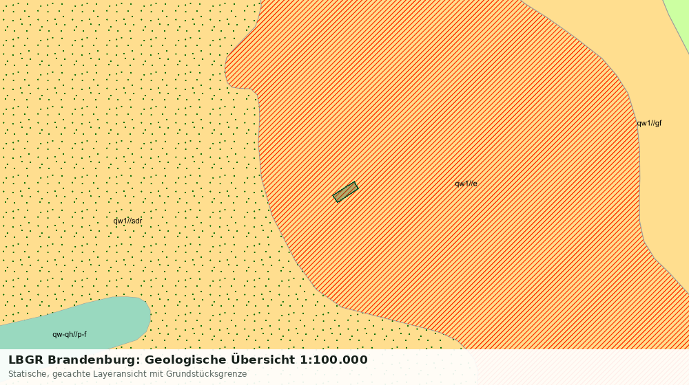 Statische Kartenansicht: LBGR Brandenburg: Geologische Übersicht 1:100.000