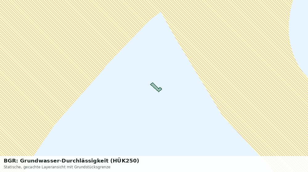 Statische Kartenansicht: BGR: Grundwasser-Durchlässigkeit (HÜK250)