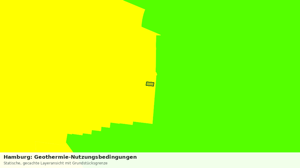 Statische Kartenansicht: Hamburg: Geothermie-Nutzungsbedingungen