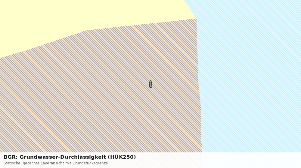 Statische Kartenansicht: BGR: Grundwasser-Durchlässigkeit (HÜK250)