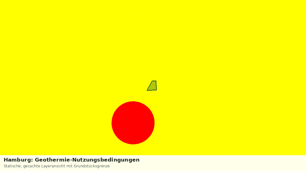Statische Kartenansicht: Hamburg: Geothermie-Nutzungsbedingungen