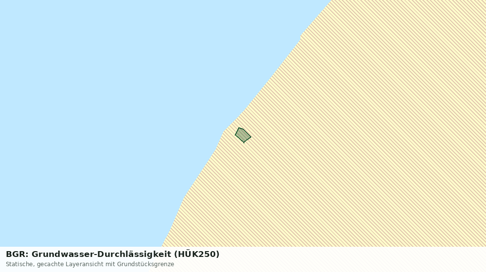 Statische Kartenansicht: BGR: Grundwasser-Durchlässigkeit (HÜK250)
