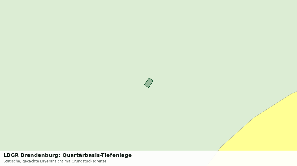 Statische Kartenansicht: LBGR Brandenburg: Quartärbasis-Tiefenlage