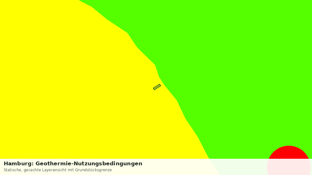 Statische Kartenansicht: Hamburg: Geothermie-Nutzungsbedingungen