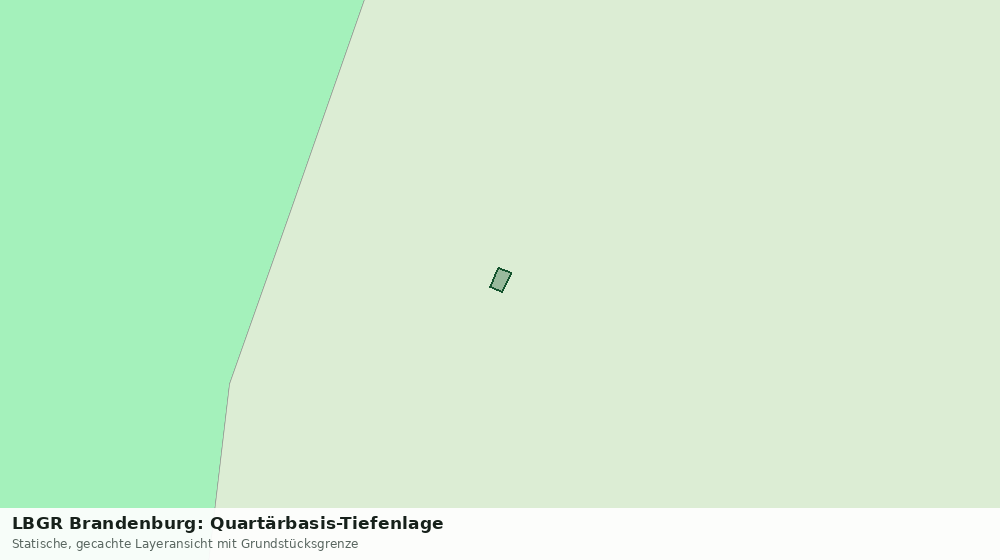 Statische Kartenansicht: LBGR Brandenburg: Quartärbasis-Tiefenlage