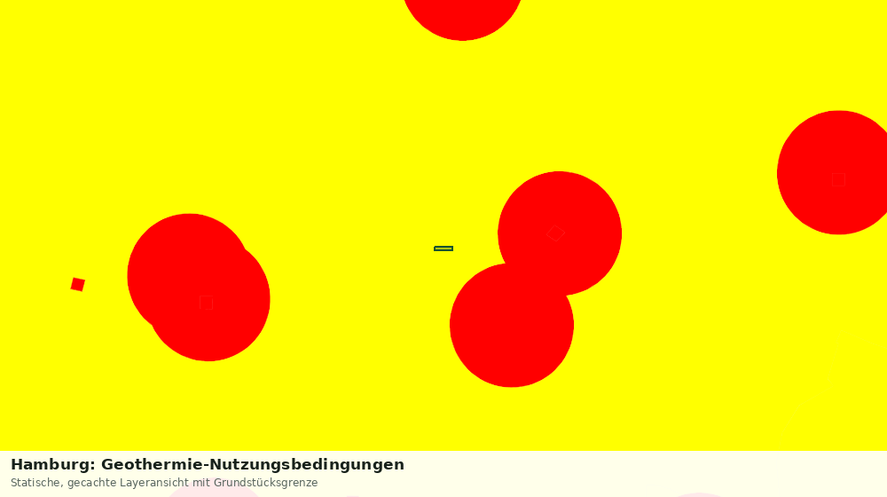 Statische Kartenansicht: Hamburg: Geothermie-Nutzungsbedingungen