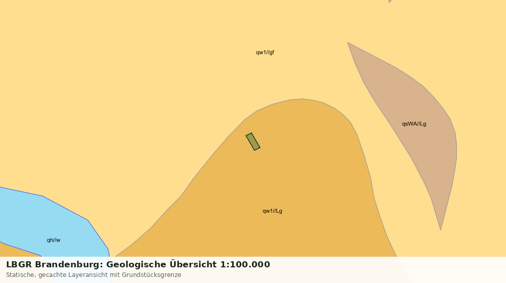 Statische Kartenansicht: LBGR Brandenburg: Geologische Übersicht 1:100.000