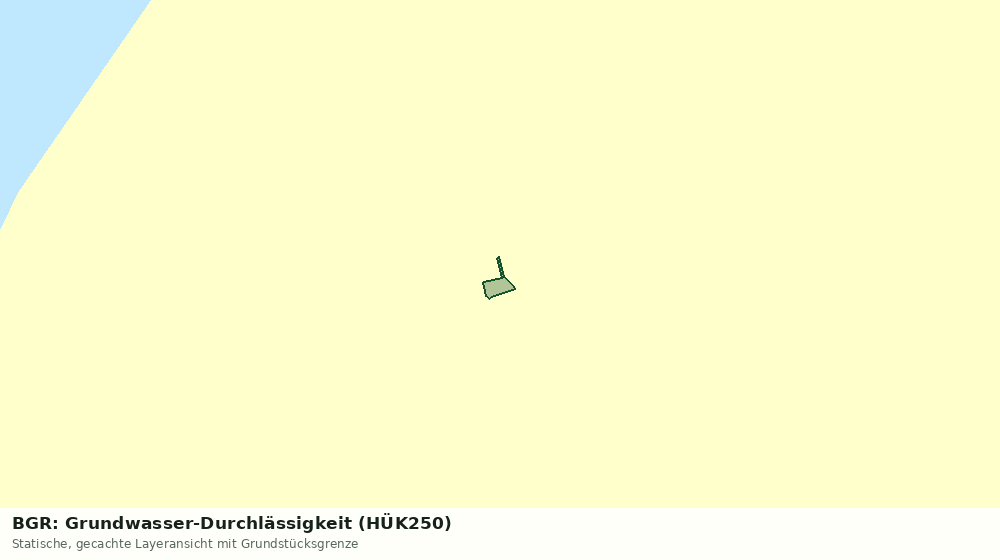 Statische Kartenansicht: BGR: Grundwasser-Durchlässigkeit (HÜK250)