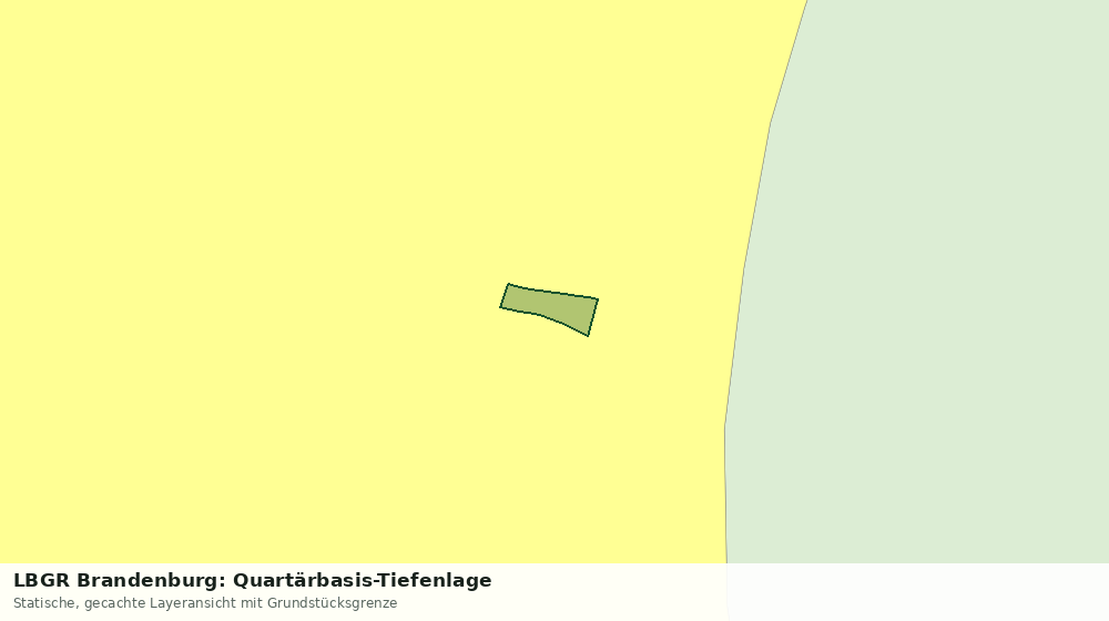 Statische Kartenansicht: LBGR Brandenburg: Quartärbasis-Tiefenlage