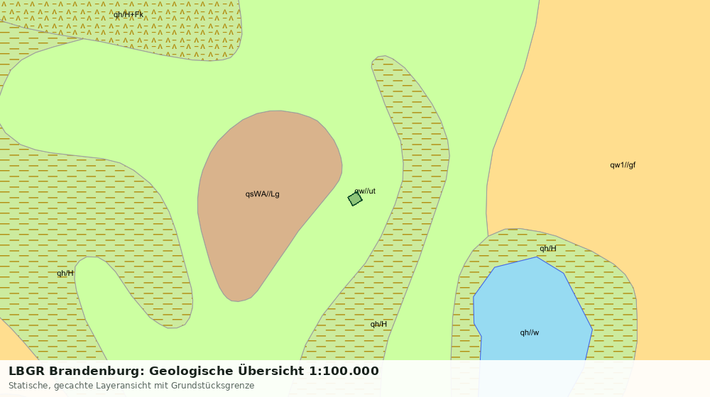 Statische Kartenansicht: LBGR Brandenburg: Geologische Übersicht 1:100.000