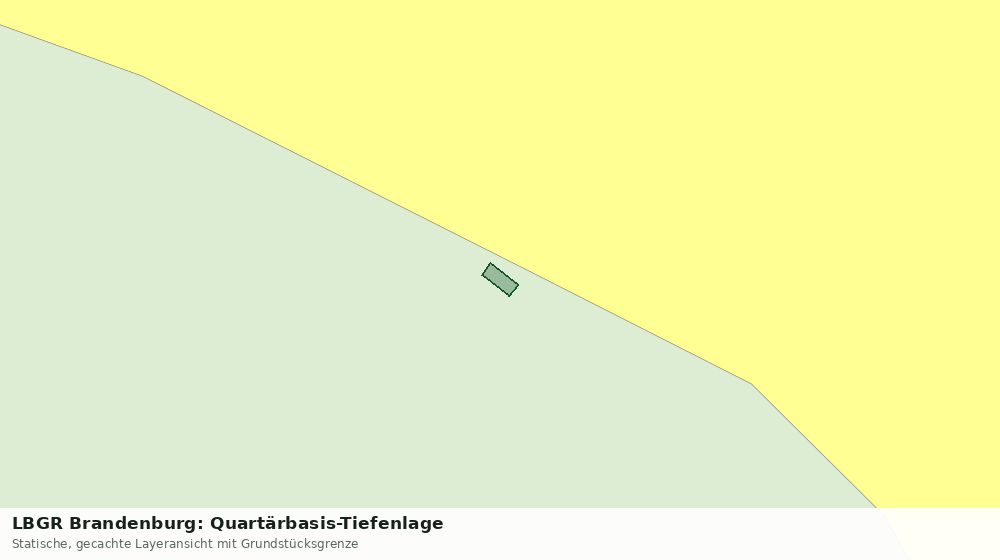Statische Kartenansicht: LBGR Brandenburg: Quartärbasis-Tiefenlage