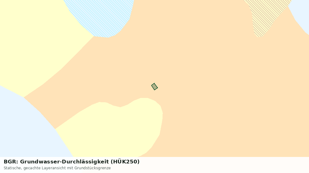 Statische Kartenansicht: BGR: Grundwasser-Durchlässigkeit (HÜK250)