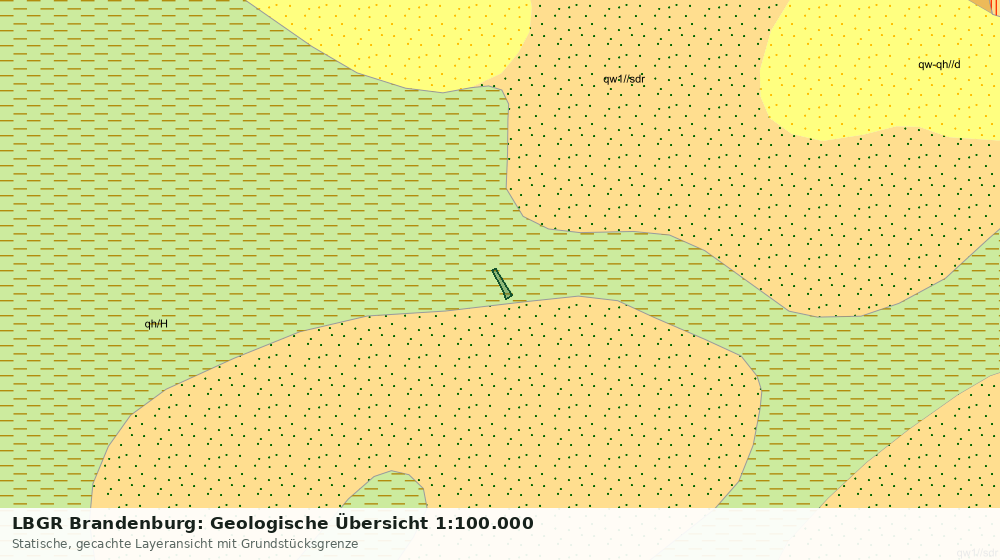 Statische Kartenansicht: LBGR Brandenburg: Geologische Übersicht 1:100.000