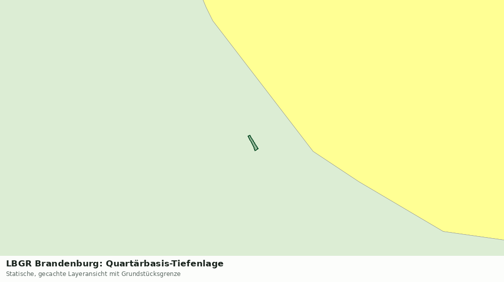 Statische Kartenansicht: LBGR Brandenburg: Quartärbasis-Tiefenlage